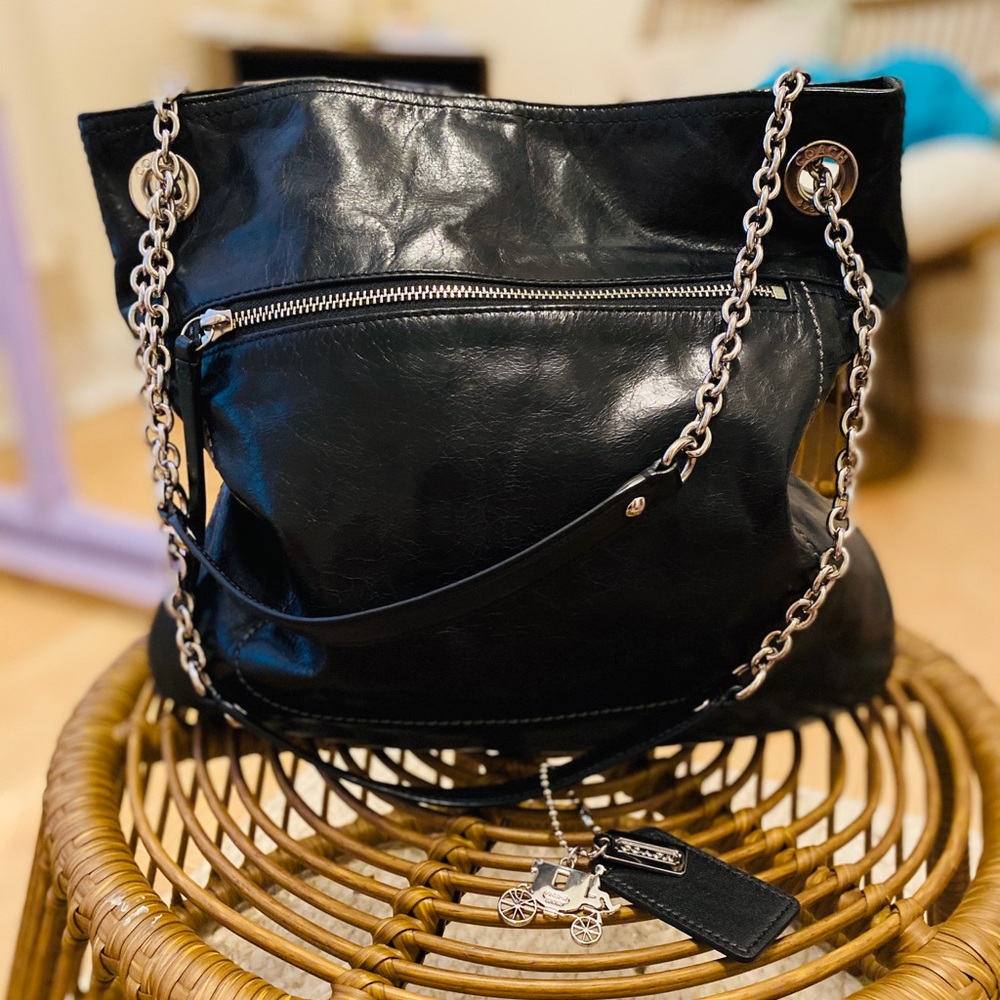 Coach Adjustable chain strap purse